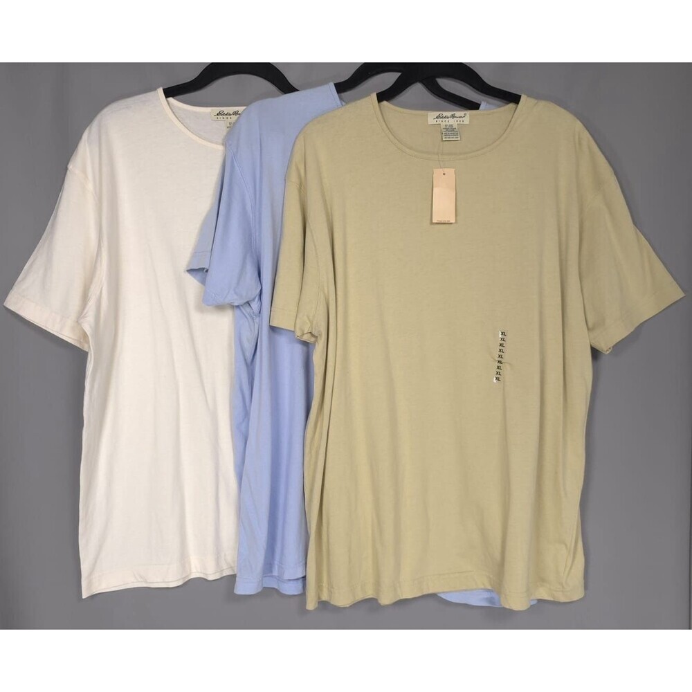 Eddie Bauer NEW Women’s T-Shirts XL Lot Of 3 Cotton TEE Vintage WPL 9647 S 9496